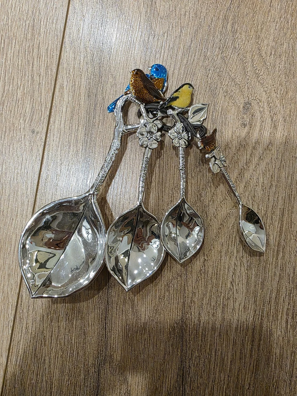 Metal Bird Measuring Spoon Set